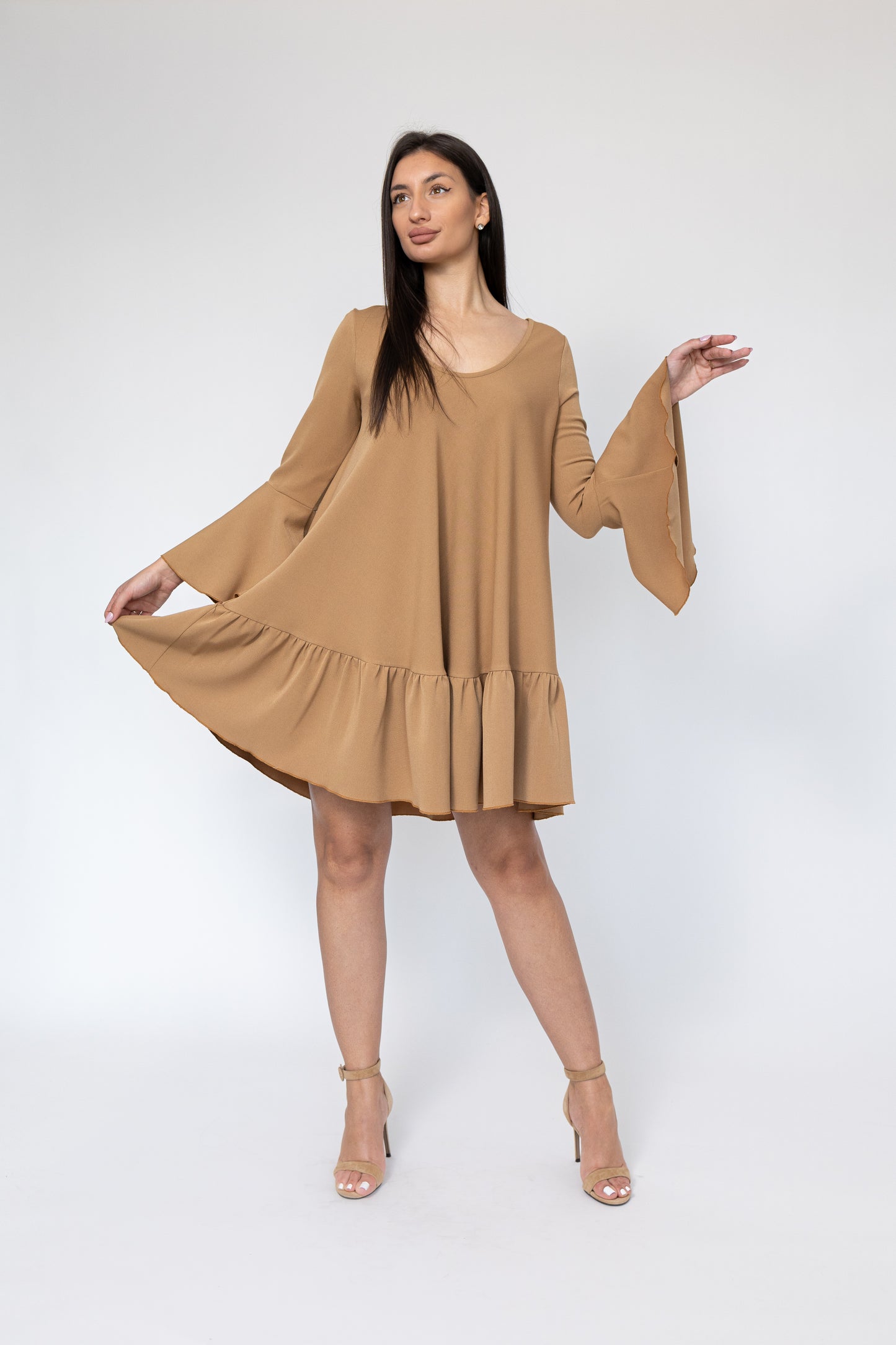 Rochie Elara - Bej Auriu
