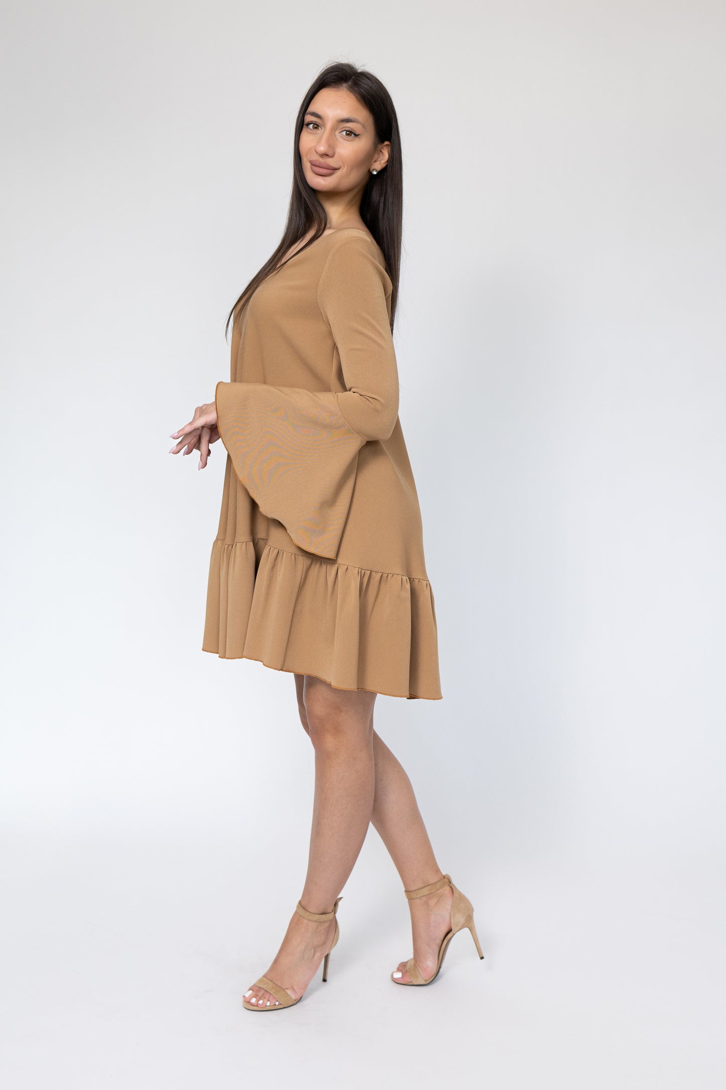 Rochie Elara - Bej Auriu