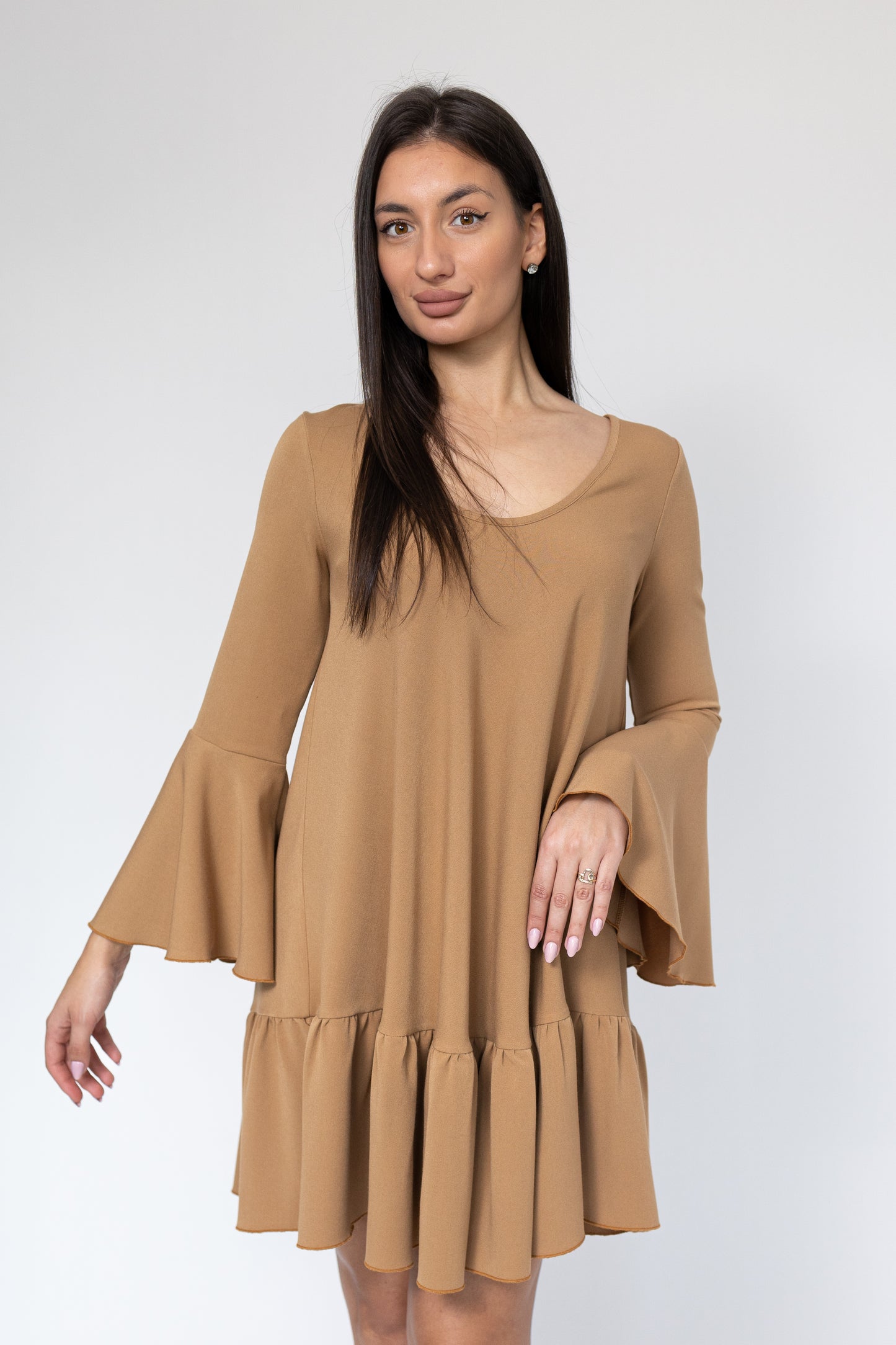 Rochie Elara - Bej Auriu