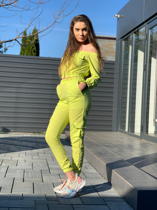 Costum Silvia - Verde Neon